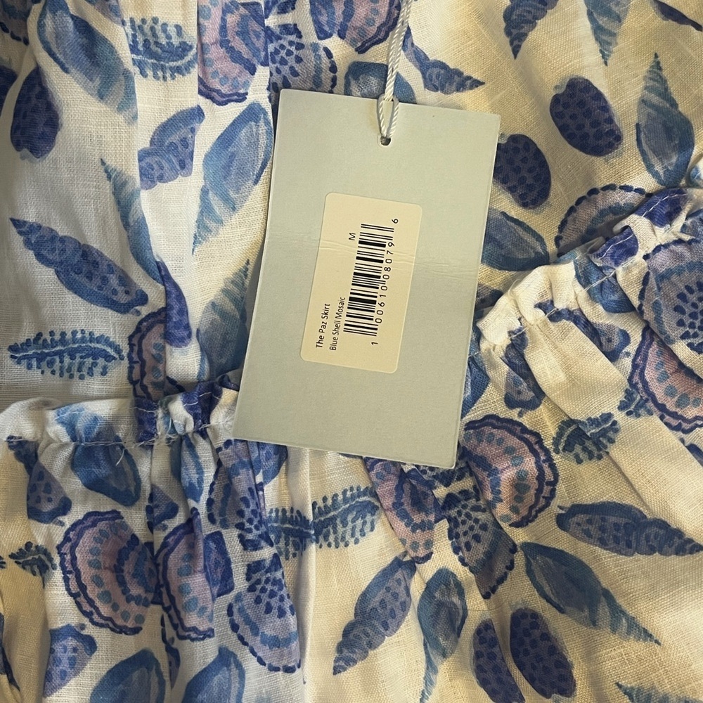 Hill House Home Blue Shell Mosaic Paz Skirt